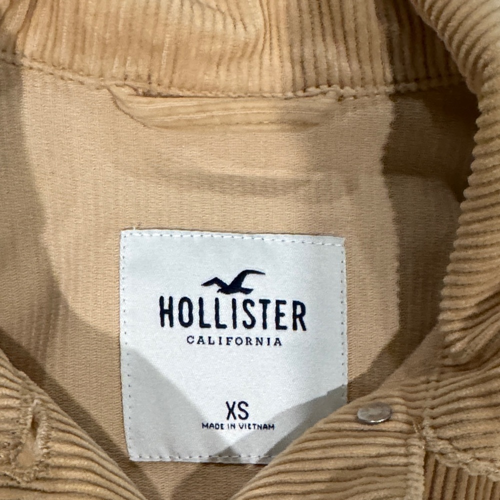 Hollister Tan Corduroy Crop Jacket —FAST SHIP - Picture 3 of 7